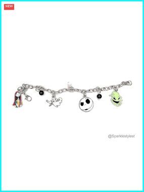 Nightmare Before Christmas Charm Metal Bracelet Adjustable Themed